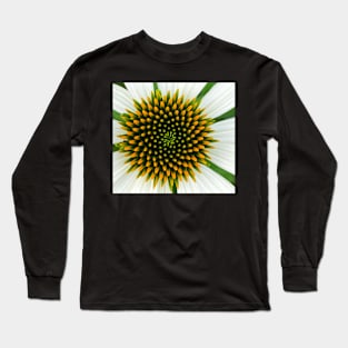 White Cone Flower Long Sleeve T-Shirt